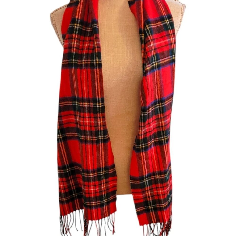 Softer Than Cashmere Christmas Scarf, Holiday Plaid